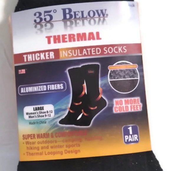 35° BELOW THERMAL SOCKS NEW As Seen on TV - Picture 3 of 4